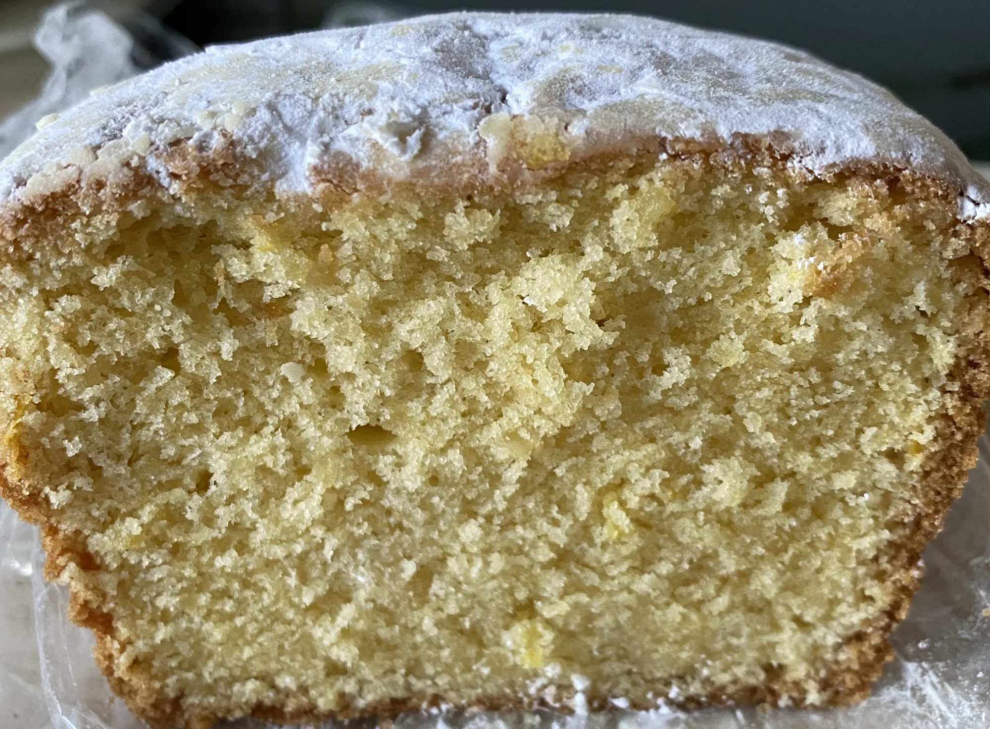 Lemon Almond Cake with Sugar Glaze