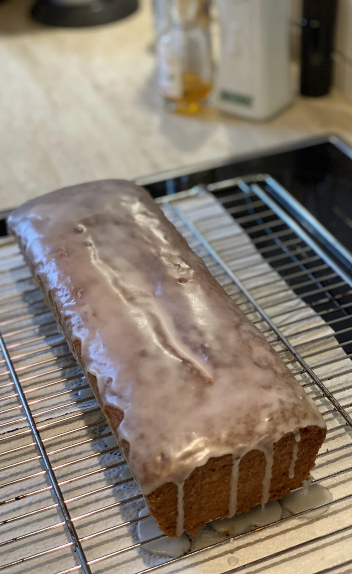Lemon Almond Cake with Sugar Glaze