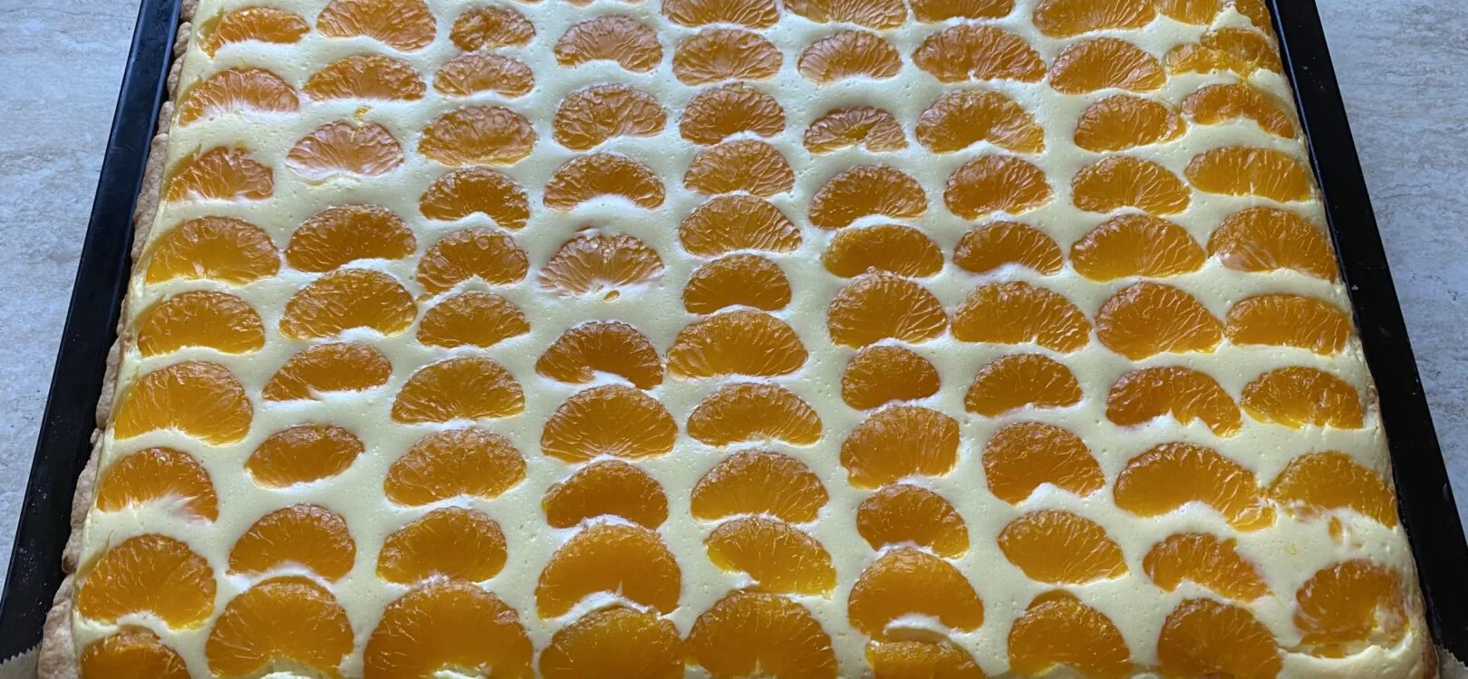 Cheesecake with Mandarins (Käsekuchen mit Mandarinen)
