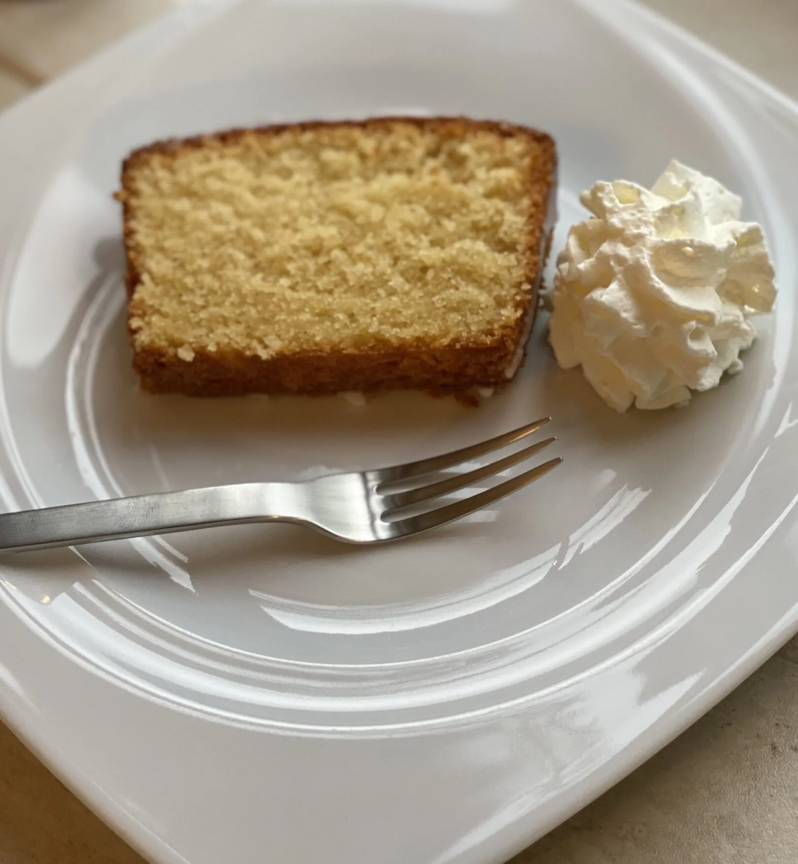 Lemon Almond Cake with Sugar Glaze